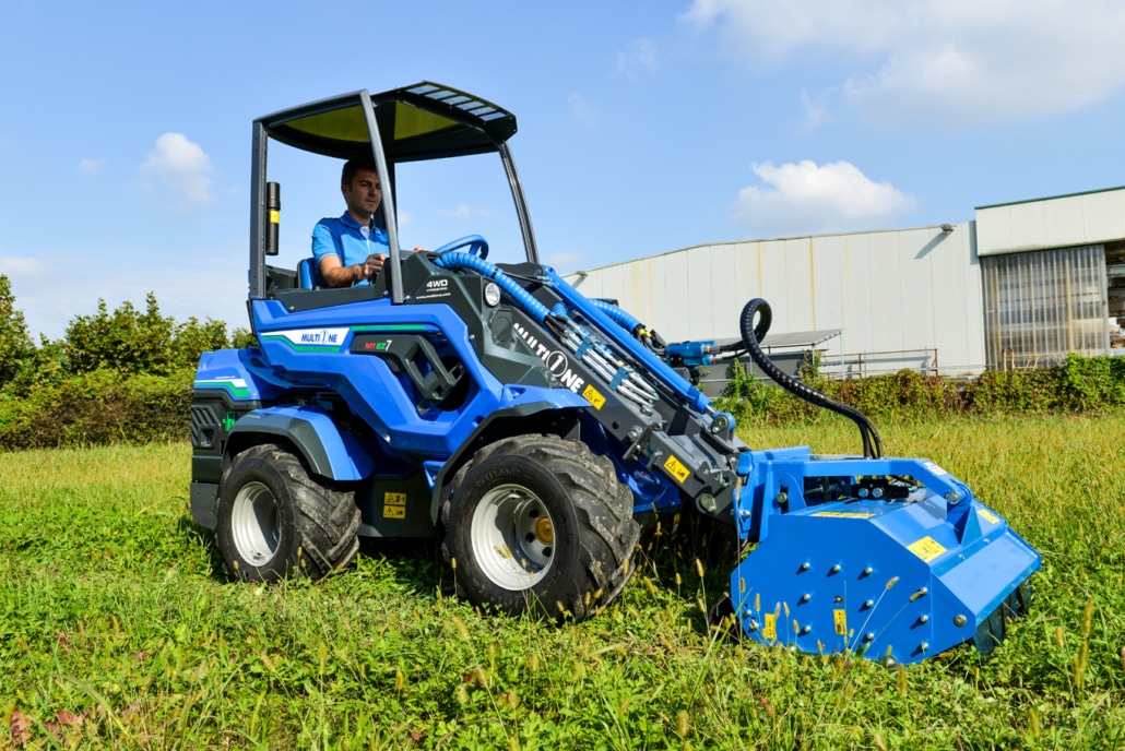 mini loader EZ series with flail mower