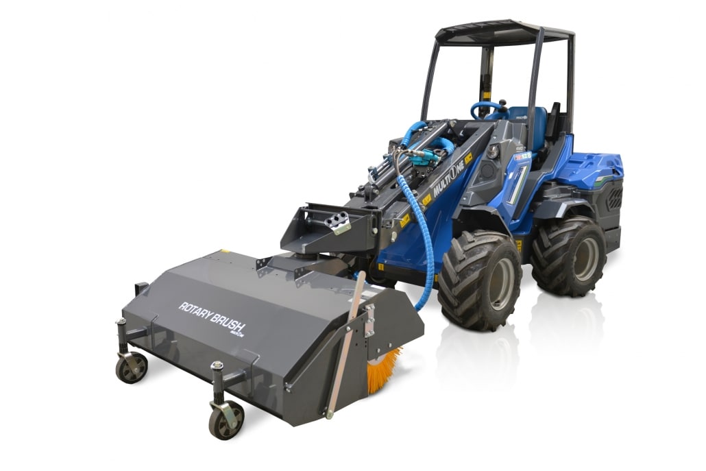 sweeper with collector full view from left side