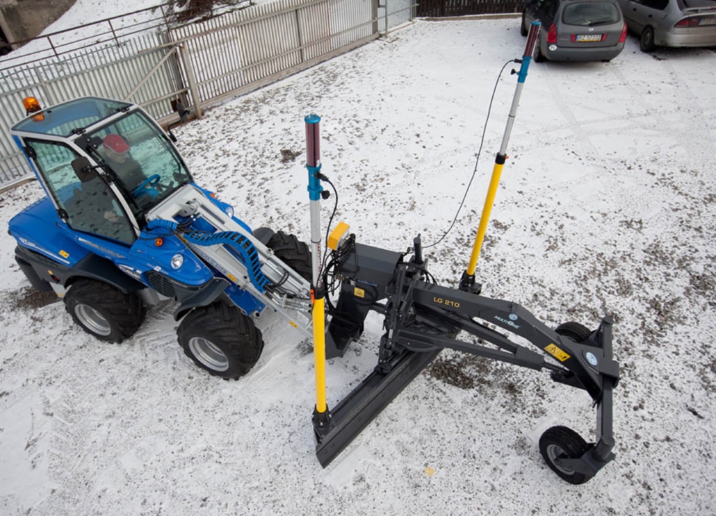 grader seen from an upper point of view