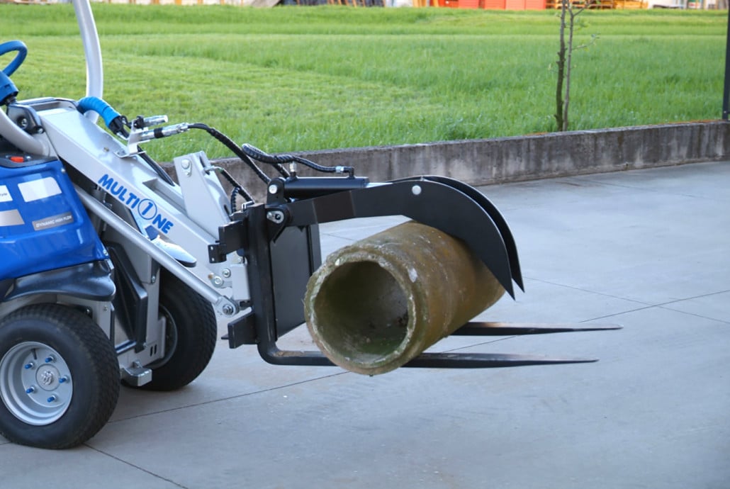 pallet fork hydraulic clamp detail