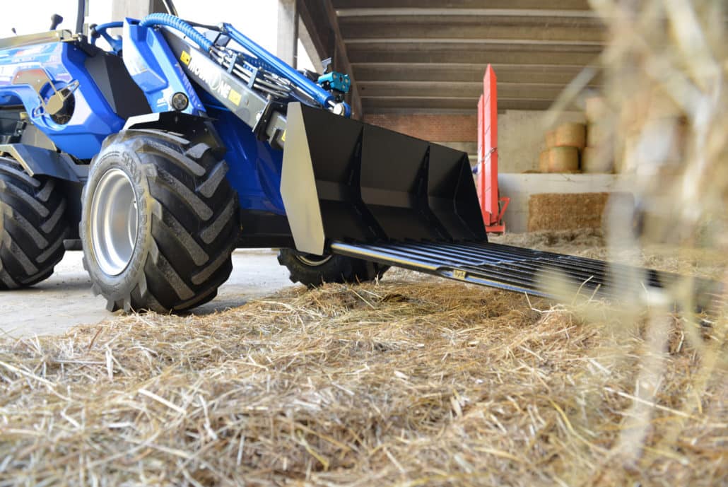 manure fork among haystacks detail