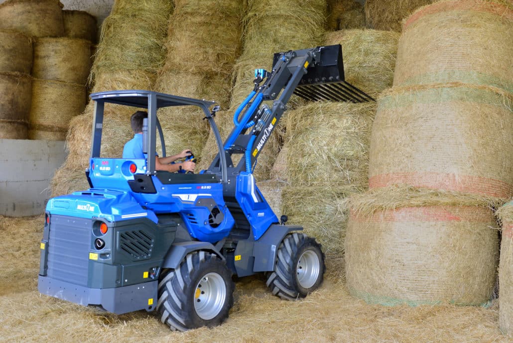 manure fork moving haystack