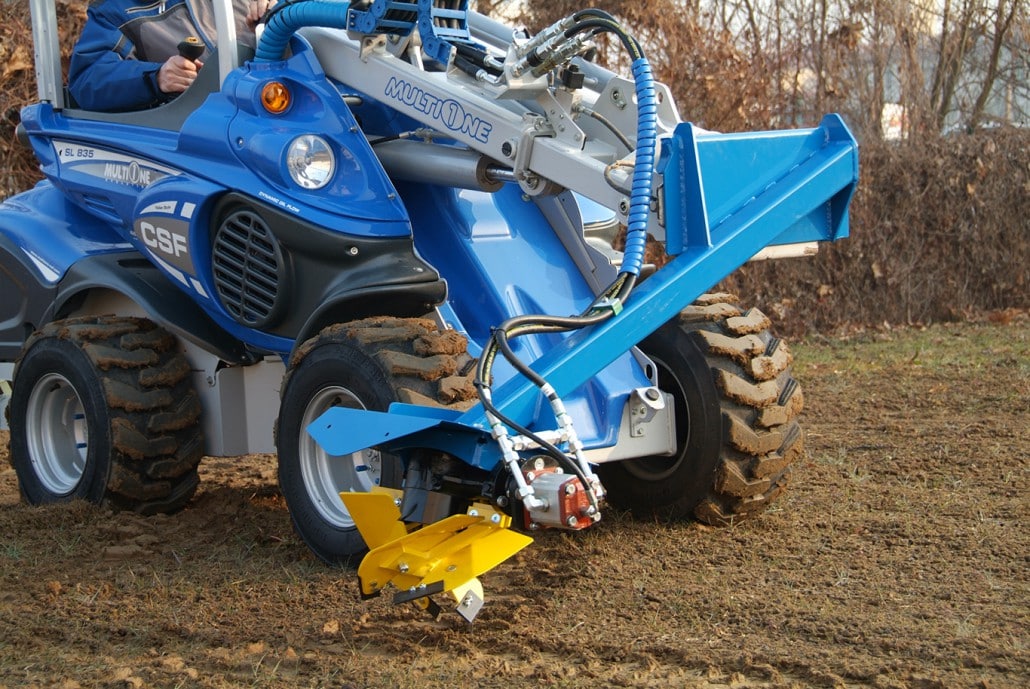 power plow, right side view