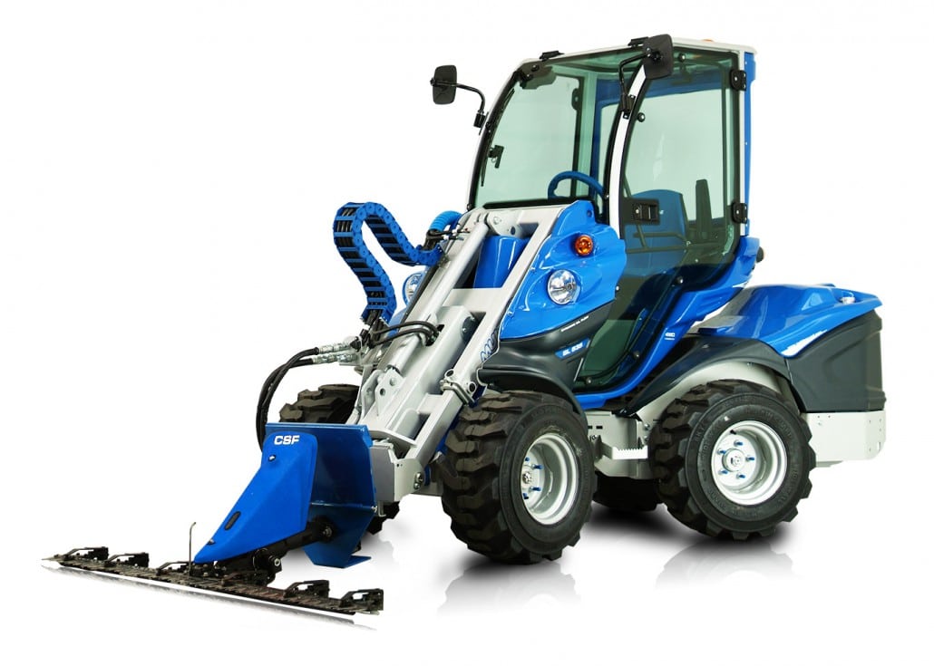 sicle bar mower full view, left side