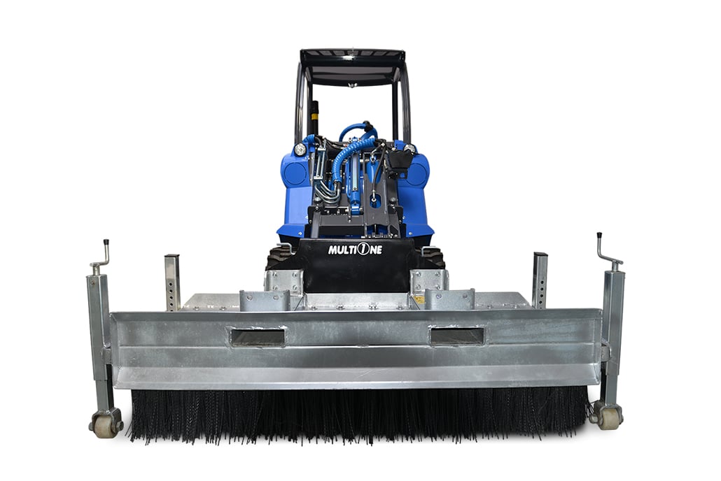 push broom front view