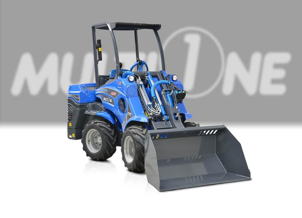 Multione new general bucket assembled on a mini loader
