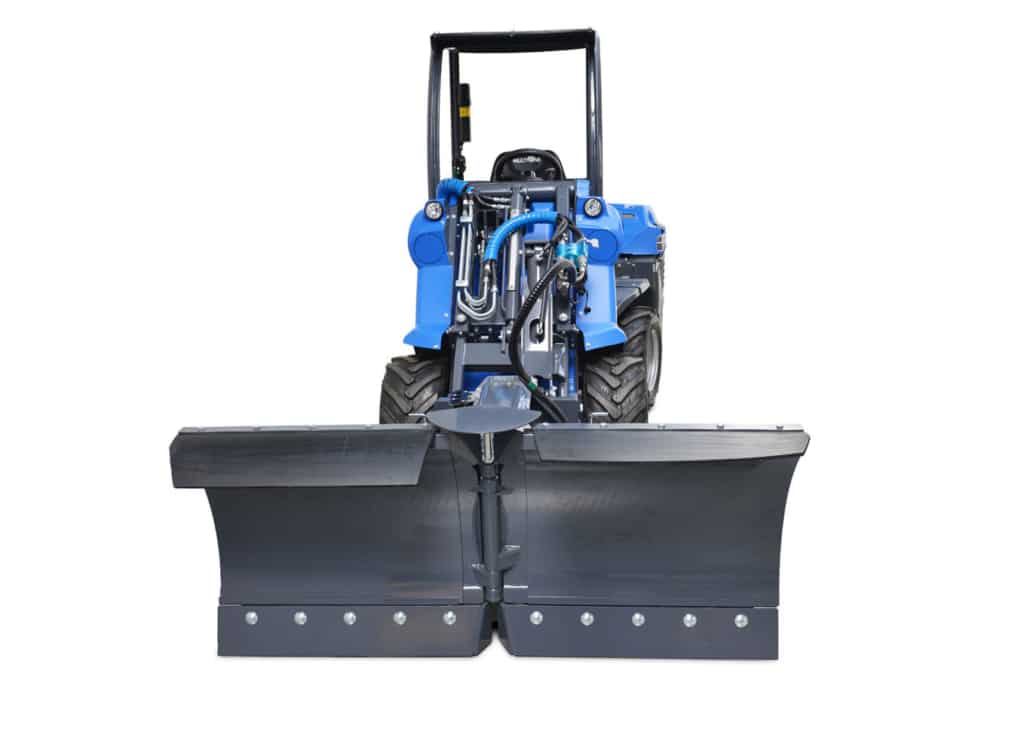 snow plow front view open